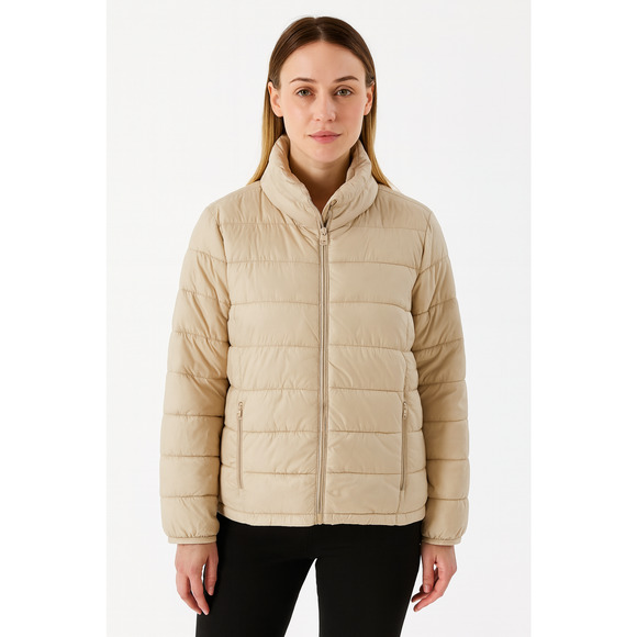 Abercrombie & Fitch Quilted Synthetic Down Full Zip Puffer Jacket Medium - Picture 1 of 9
